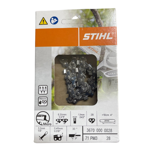 71PM3 Picco Micro 3 Chainsaw Chain Loop – 1/4″P .043″G 28DL 10cm/4″