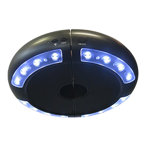 Luna umbrella light with speakers