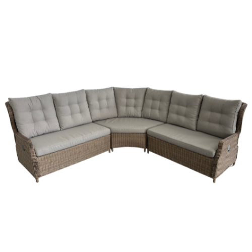 Raffles 3 Piece Reclining back Corner Lounge Setting